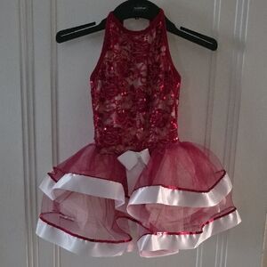 Sparkling Red and White Kids Costume